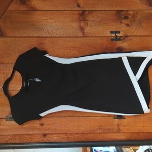 Cute black dress with white detail